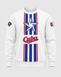 Cuba Inspired Premium Crewneck Sweatshirt – White