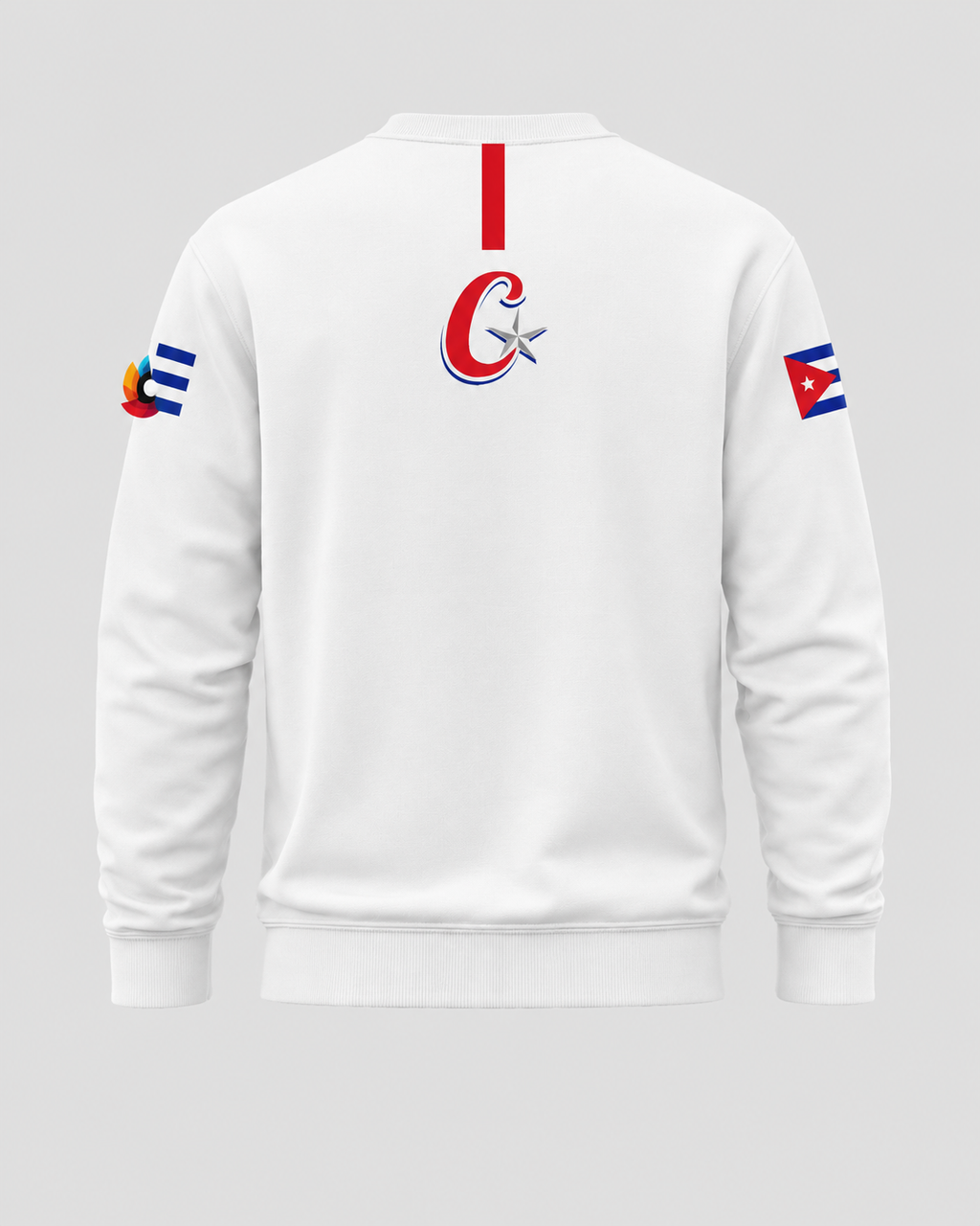 Cuba Inspired Premium Crewneck Sweatshirt – White