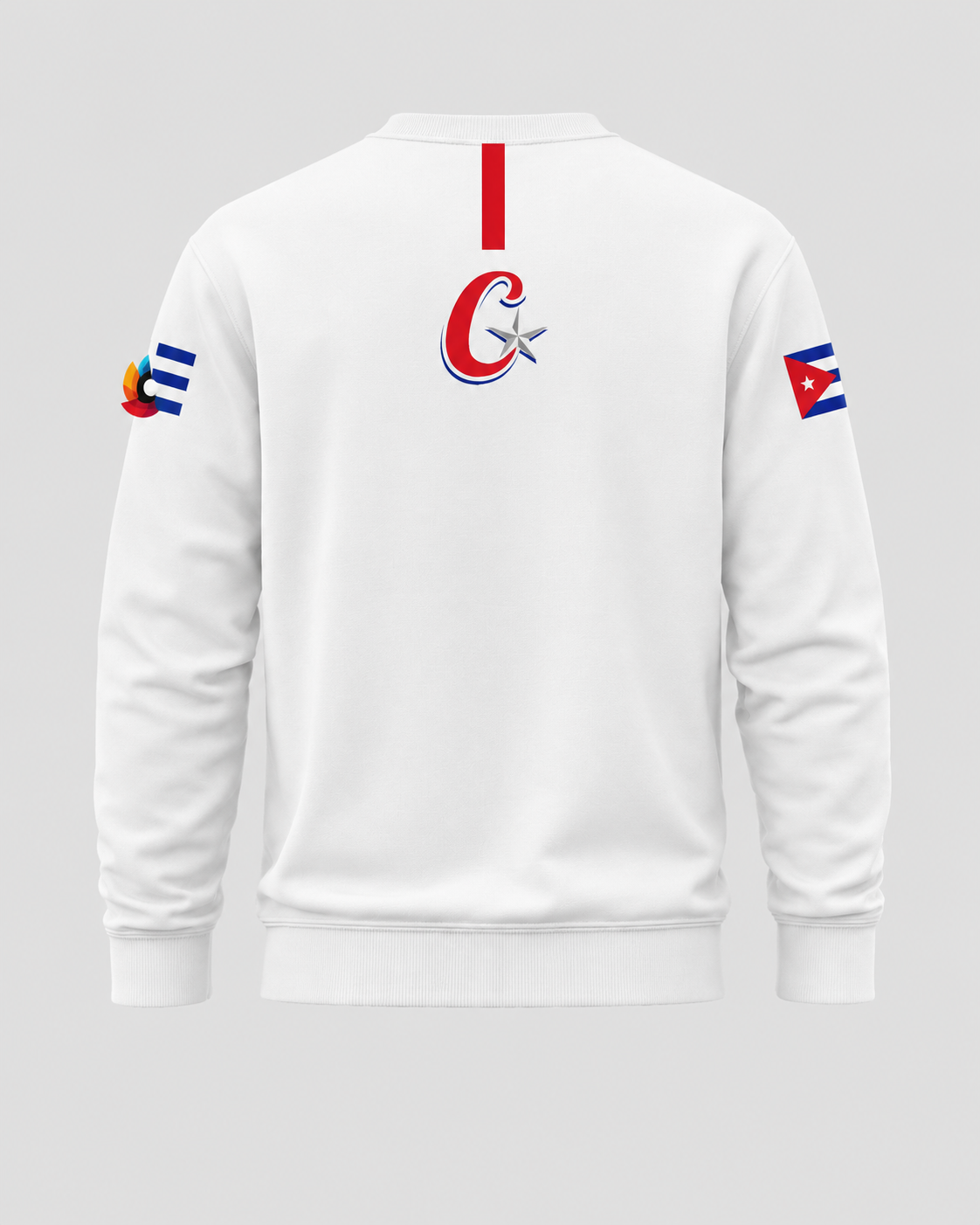 Cuba Inspired Premium Crewneck Sweatshirt – White