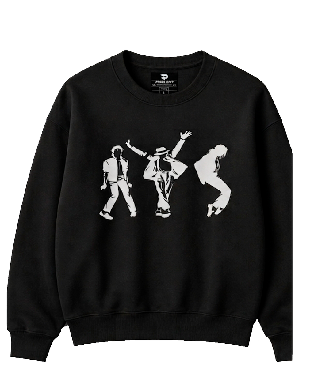 Black Iconic Dance Silhouette Crewneck Sweatshirt